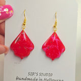 Cherry Dangle Resin Earrings Small