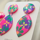 Fran Dangle Resin Earrings