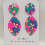 Fran Dangle Resin Earrings