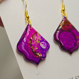 Olivera Dangle Resin Earrings Small