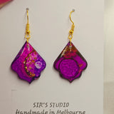 Olivera Dangle Resin Earrings Small