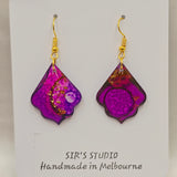 Olivera Dangle Resin Earrings Small