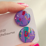 Tayla Large Stud Resin Earrings