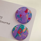 Tayla Large Stud Resin Earrings