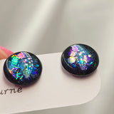 Sparkle Resin Stud Earrings