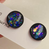 Sparkle Resin Stud Earrings