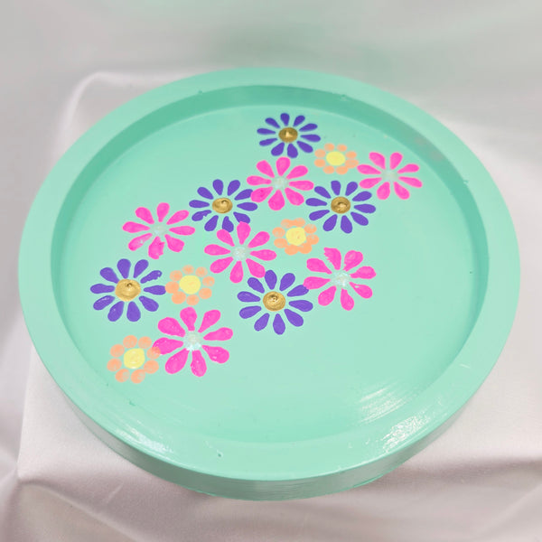 Painted Trinket Tray - Green
