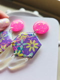 Lynnie Dangle Resin Earrings
