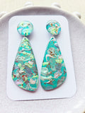 Paua Dangle Resin Earrings